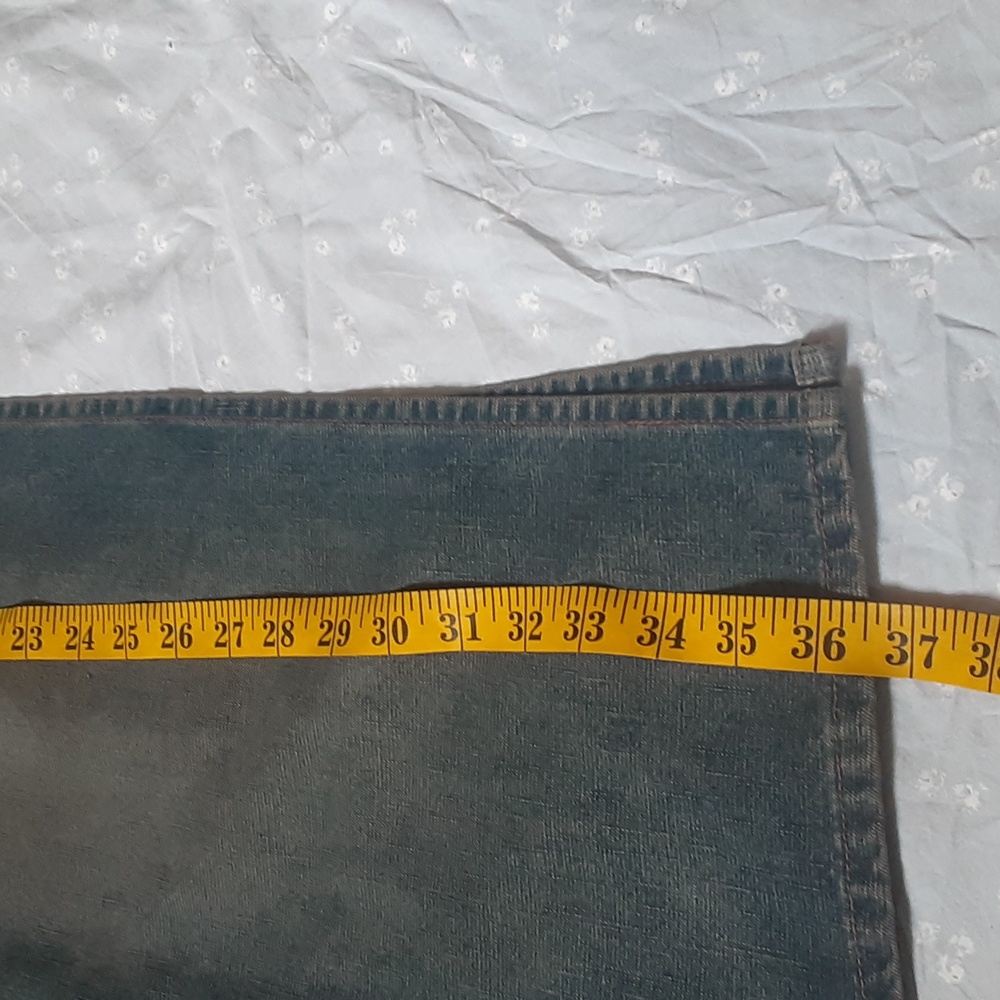 Canyon River Blues Denim Maxi Skirt Size S Blue Side Slit Casual Jean Skirt - Picture 8 of 12